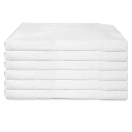 Monarch Brands Lulworth T180 Flat Bed Sheets - Full, 6PK P-T180-81108-6PK